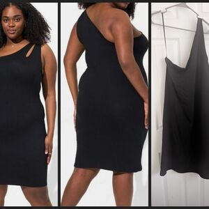 Torrid Black One-Shoulder Dress